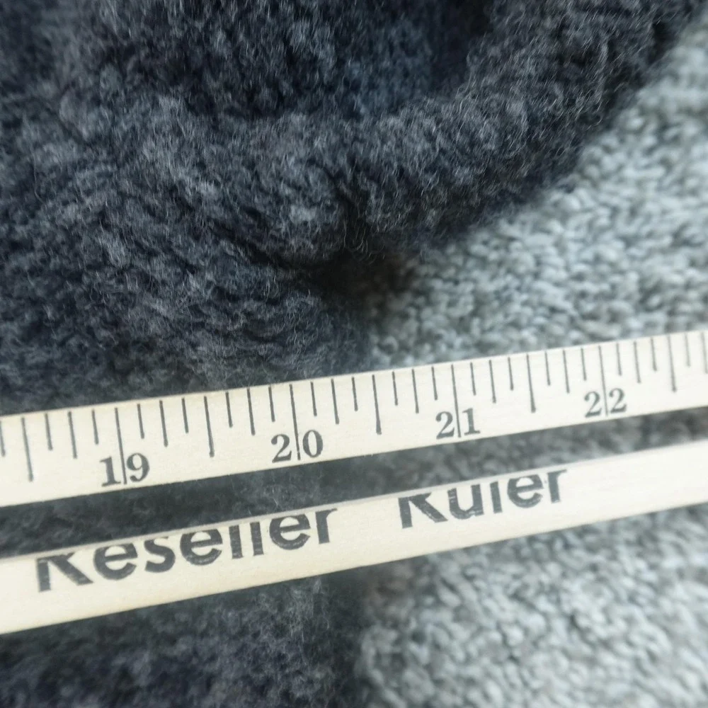 Banana Republic Sweater‎ Mens L Gray Wool Toggle Shawl Collar Knit Pullover Warm